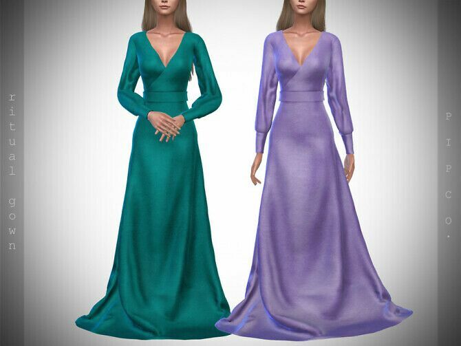 Ritual Gown II By Pipco Sims 4 CC