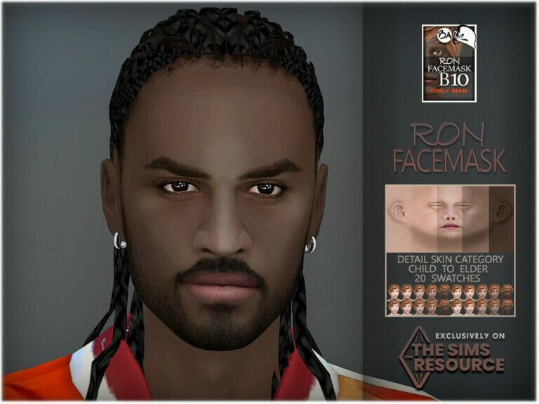 RON Facemask By Bakalia Sims 4 CC