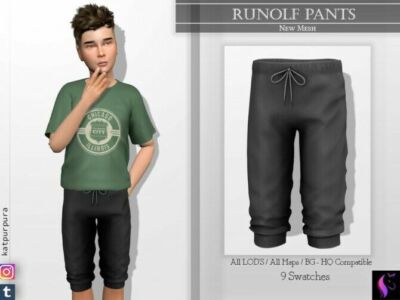 Rudolf Pants By Katpurpura Sims 4 CC