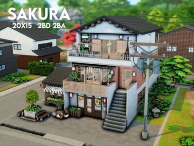 Sakura House By Xogerardine Sims 4 CC