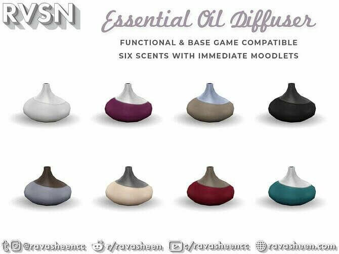 sims 4 cc scent to be oil diffuser mod by ravasheen 2