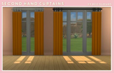 Second Hand Curtains At Midnightskysims Sims 4 CC