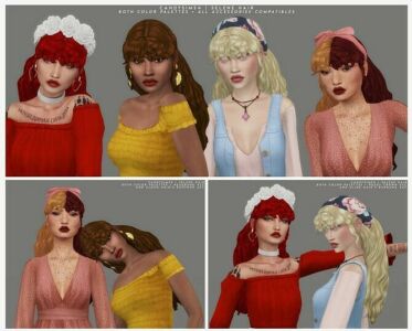 Selene Hair At Candy Sims 4 Sims 4 CC