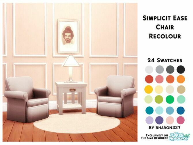 Simplicit Ease Chair Recolour By Sharon337 Sims 4 CC