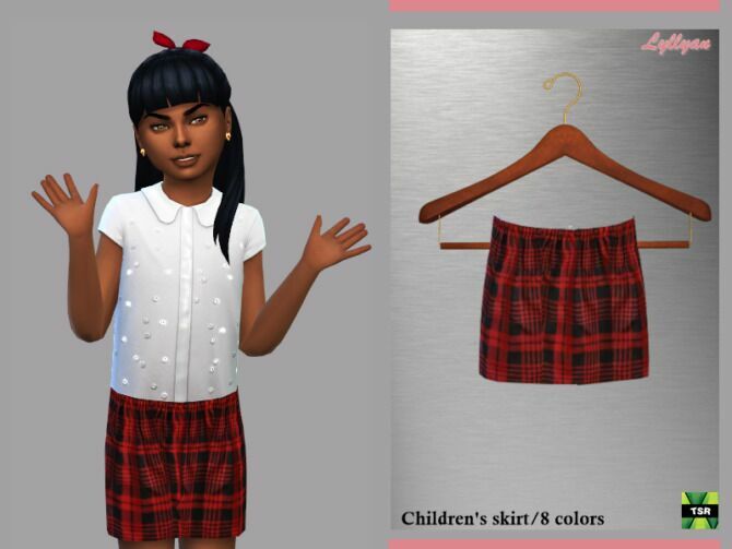 Skirt Larisa By Lyllyan Sims 4 CC