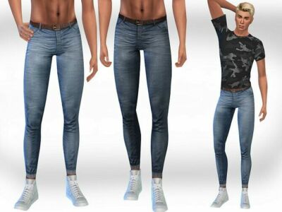 Slim FIT Jeans MEN By Saliwa Sims 4 CC