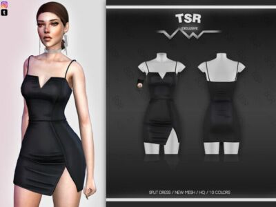 Slip Dress BD549 By Busra-Tr Sims 4 CC