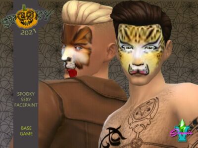 Spooky Face Paint By Simmiev Sims 4 CC