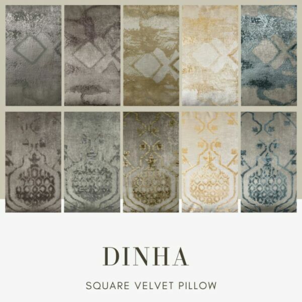 sims 4 cc square velvet pillow at dinha gamer 2