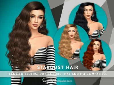 Stardust Long Wavy Hair By Sonyasimscc Sims 4 CC