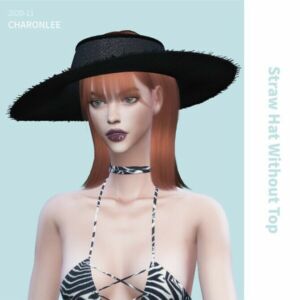 Straw HAT Without TOP At Charonlee Sims 4 CC