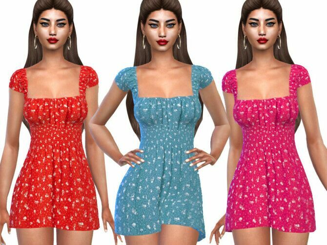 Summer Colorful Dresses By Saliwa Sims 4 CC