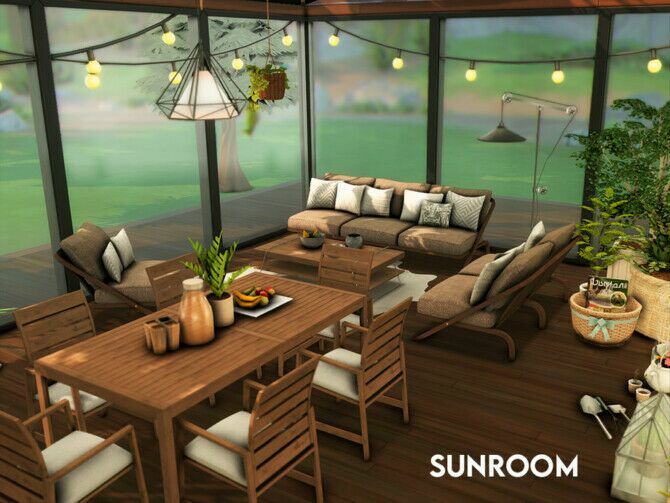 sims 4 cc sunroom by xogerardine 2