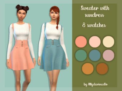 Sweater With Sundress By Mysteriousoo Sims 4 CC