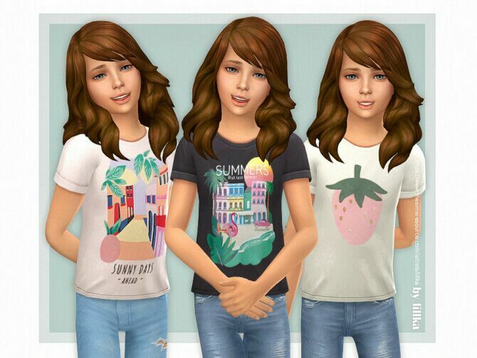 T-Shirt Collection GP17 By Lillka Sims 4 CC