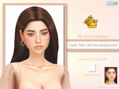 Take The Crown Highlight By Ladysimmer94 Sims 4 CC