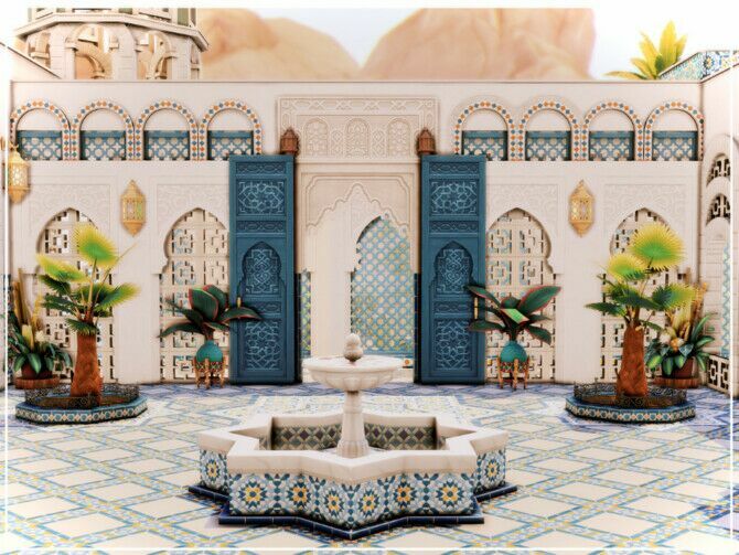 sims 4 cc the grand mosque by mini simmer 4