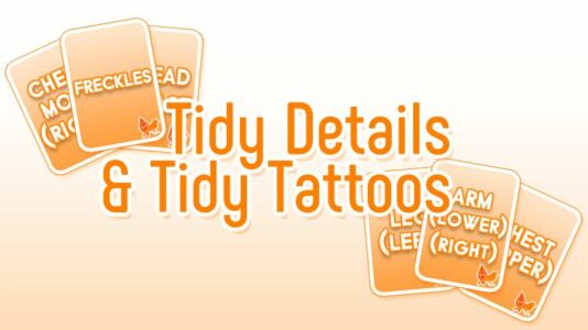 Tidy Detail & Tidy Tattoos – Tidy CAS Sims 4 Sims 4 CC