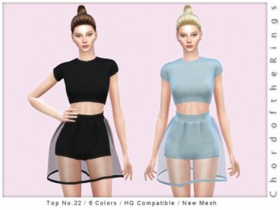 TOP NO.22 By Chordoftherings Sims 4 CC