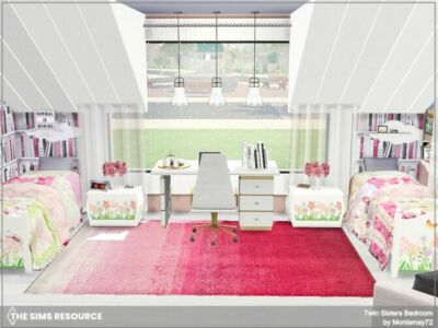 Twin Sisters Bedroom By Moniamay72 Sims 4 CC