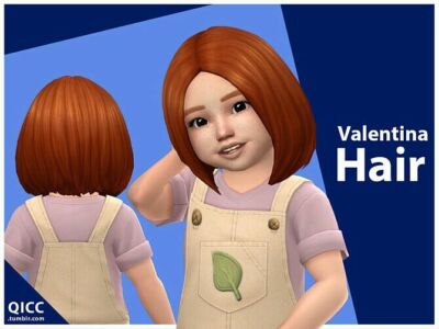 Valentina Hair For Little Girls By Qicc Sims 4 CC