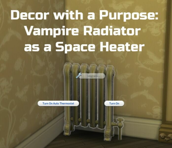 Vampire Radiator AS A Space Heater By Ilex Vampire Radiator AS A Space H Sims 4 CC