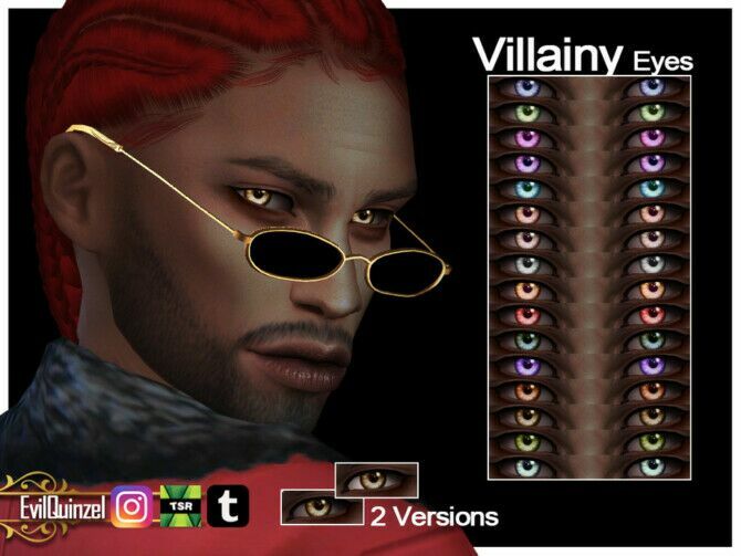 Villainy Eyes By Evilquinzel Sims 4 CC