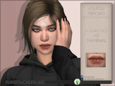 Volatile Piercing By Playerswonderland Sims 4 CC