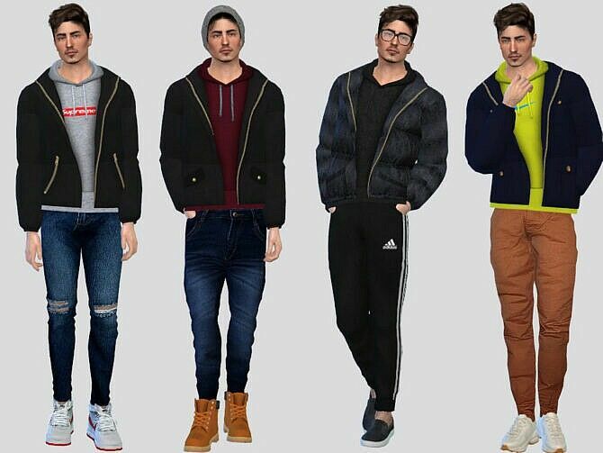 VON Layered Jacket By Mclaynesims Sims 4 CC