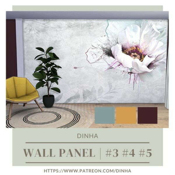 sims 4 cc wall panel 3 4 5 with matching walls at dinha gamer 2