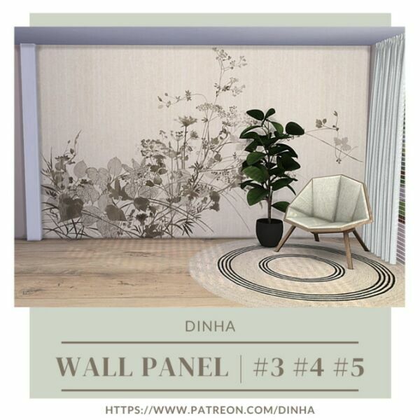 sims 4 cc wall panel 3 4 5 with matching walls at dinha gamer 3