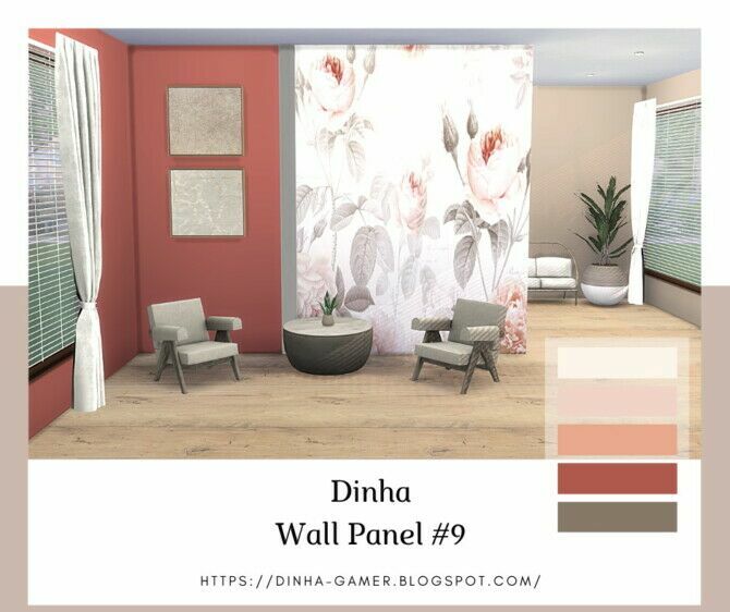 sims 4 cc wall panel matching walls 6 7 8 9 at dinha gamer 4