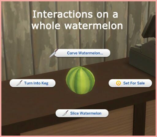 sims 4 cc watermelon keg at icemunmun 2