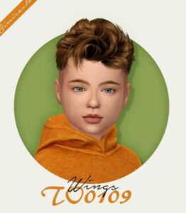 Wings TO0109 Hair Kids Version At Simiracle Sims 4 CC