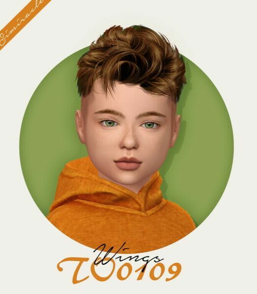 Wings TO0109 Hair Kids Version At Simiracle Sims 4 CC