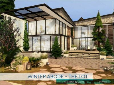 Winter Abode The LOT By Lhonna Sims 4 CC
