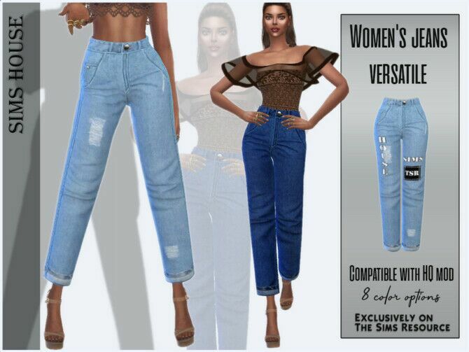 Women’s Jeans Versatile By Sims House Sims 4 CC