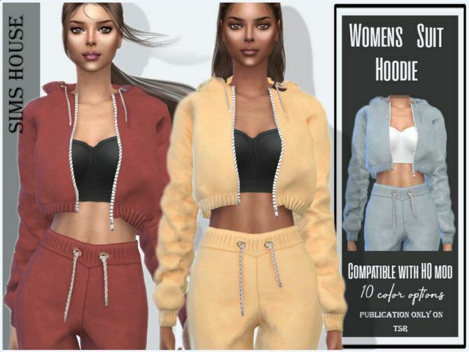 Womens Suit Hoodie By Sims House Sims 4 CC