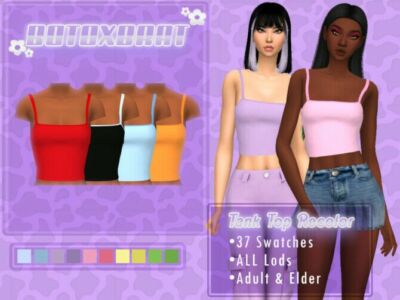 Y2K Tank TOP Recolor By B0T0Xbrat Sims 4 CC