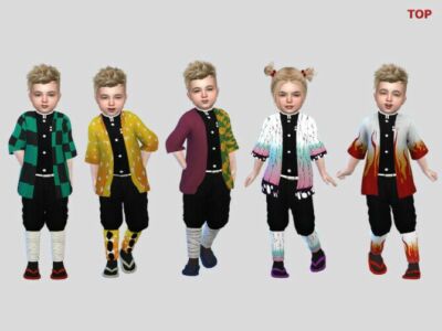 Yaiba TOP Toddler By Mclaynesims Sims 4 CC