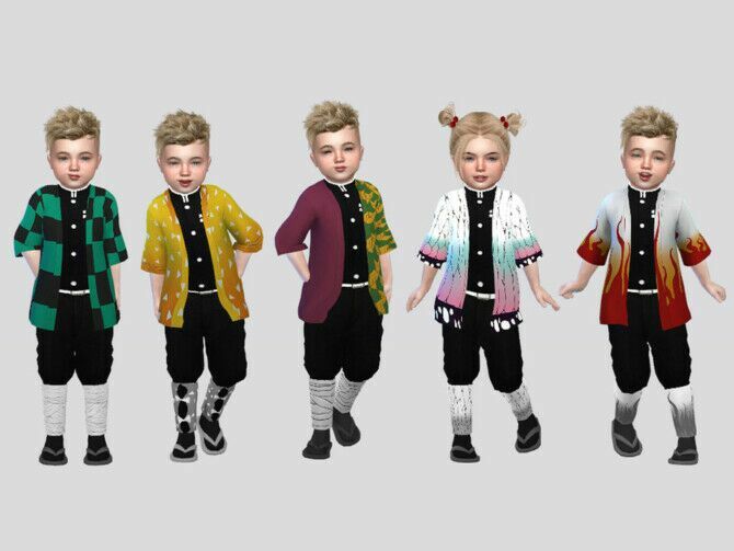 sims 4 cc yaiba top toddler by mclaynesims 2