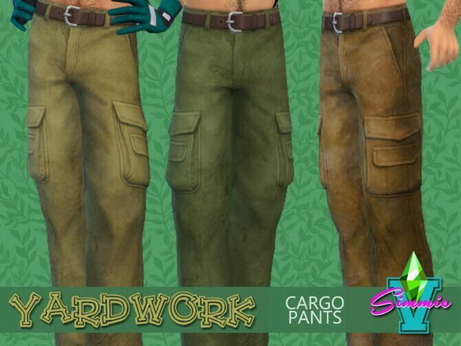 Yardwork Cargo Pants By Simmiev Sims 4 CC