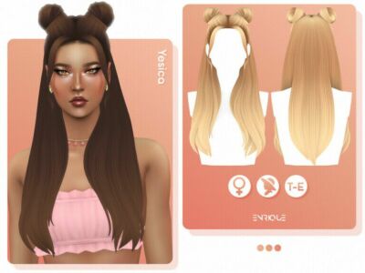 Yesica Hairstyle By Enriques4 Sims 4 CC