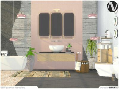 Zenica Bathroom By Artvitalex Sims 4 CC
