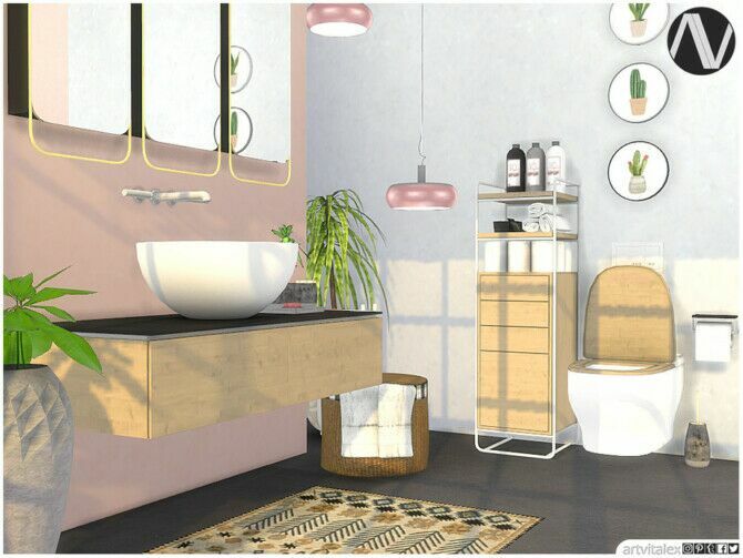 sims 4 cc zenica bathroom by artvitalex 3