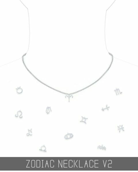 sims 4 cc zodiac necklace at simpliciaty 2