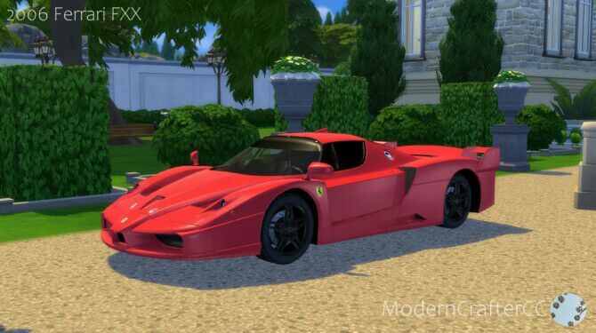 2006 Ferrari FXX At Modern Crafter CC Sims 4 CC