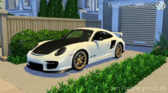 2011 Porsche 911 GT2 RS At Modern Crafter CC Sims 4 CC