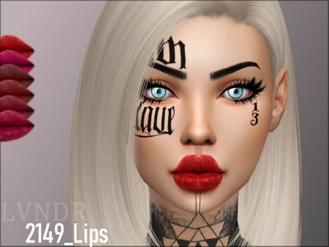 2149 Lips By Lvndrcc Sims 4 CC