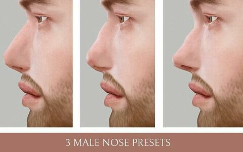 3 Male Nose Presets At Lutessa Sims 4 CC